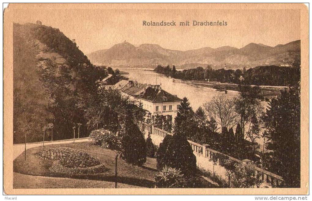 10299    Germania   Rolandseck  Mit  Drachenfels  NV  (scritta)  1919 - Remagen