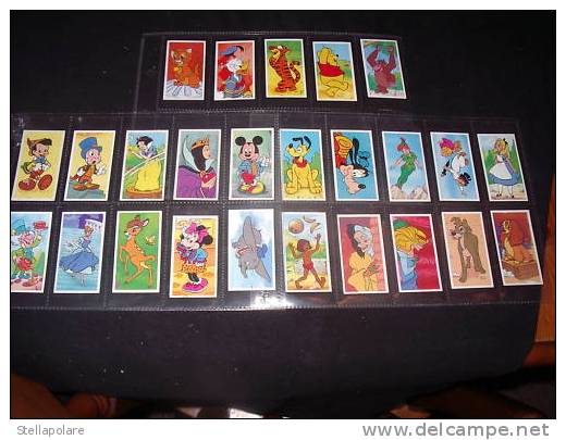 Figurine IL MONDO DI WALT DISNEY - Brooke Bond -SET COMPLETO CON 25 FIGURINE - Disney