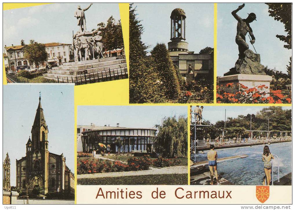 6 -  CARMAUX (Tarn)  -    Carte Multivues - Carmaux