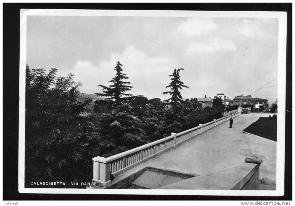 S2384 CARTOLINA POSTALE SICILIA ENNA CALASCIBETTA VIA DANTE FG. V. - Enna