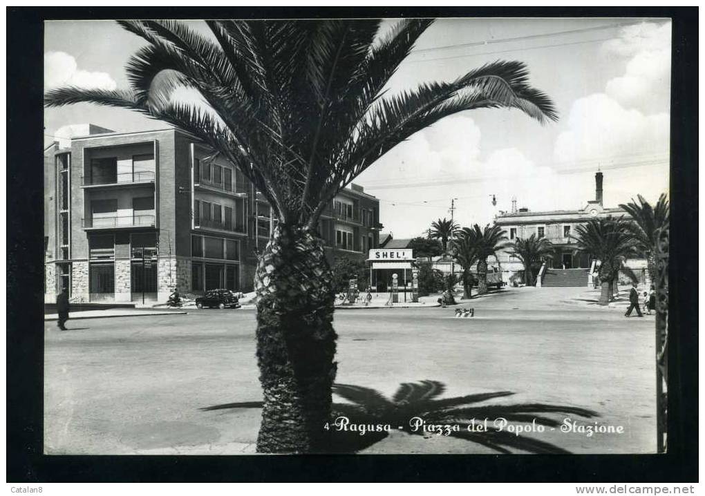 S2391 CARTOLINA POSTALE SICILIA RAGUSA PIAZZA DEL POPOLO STAZIONE FG. V. - Ragusa