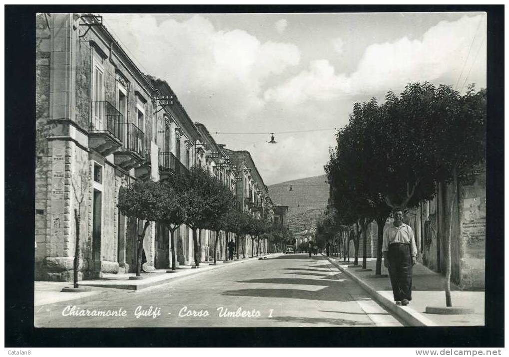 S2393 CARTOLINA POSTALE SICILIA RAGUSA CHIARAMONTE GULFI CORSO UMBERTO FG. V. - Ragusa