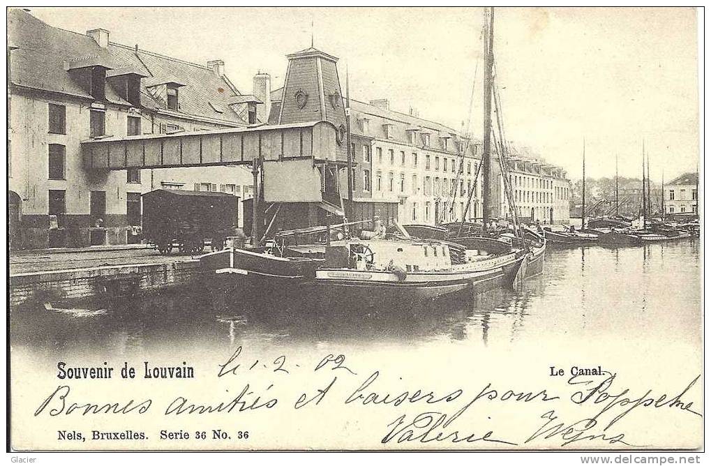 Souvenir De LOUVAIN - Le Canal  - Binnenschip - Péniche - Nels Série 36 N° 36 - Navegación - Puerto