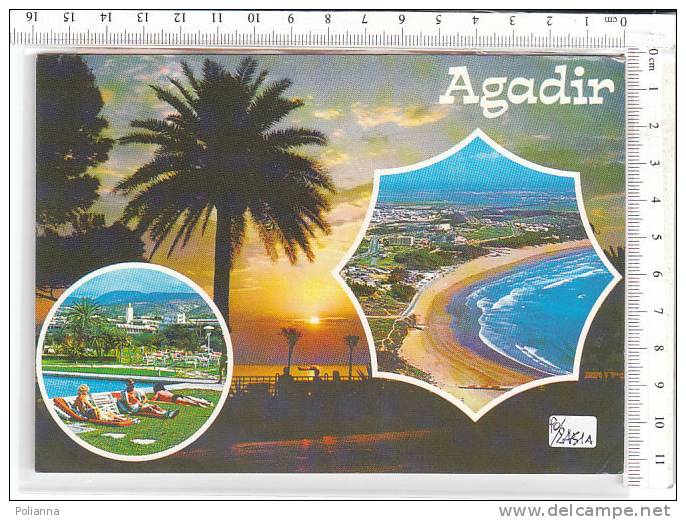 PO2451A# MAROCCO - AGADIR - Tramonto Con Vedutine  VG - Agadir