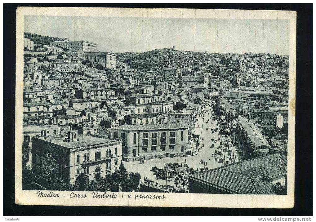 S2399 CARTOLINA POSTALE SICILIA RAGUSA MODICA PANORAMA FG. V. - Modica