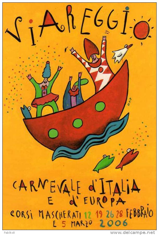 CARTOLINA CARNEVALE DI VIAREGGIO - Carnaval