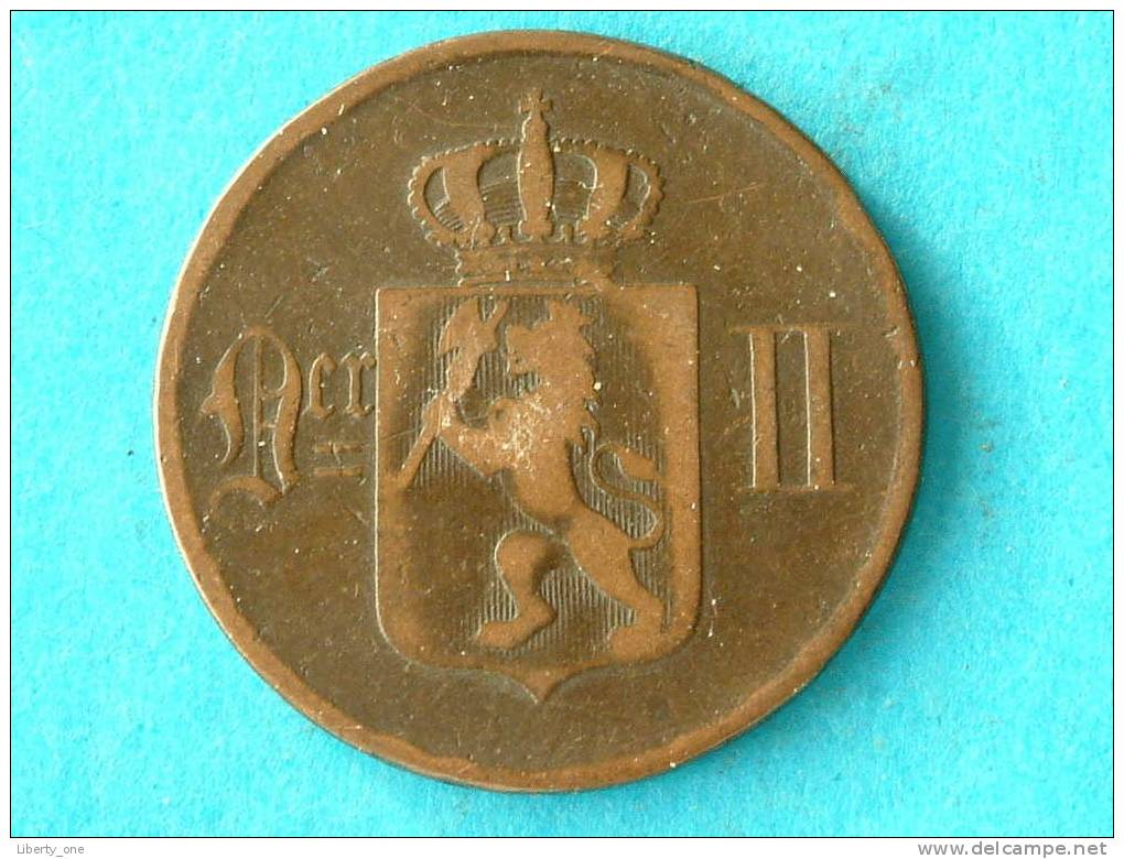 1876 - 5 ORE / KM 349 ( For Grade, Please See Photo ) ! - Norvège