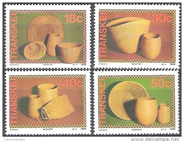 Transkei 1989 Michel 234 - 237 Neuf ** Cote (2002) 3.50 Euro Vannerie - Transkei