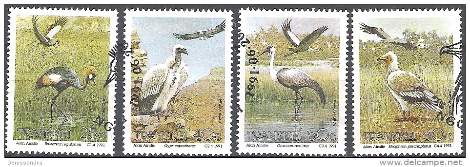 Transkei 1991 Michel 271 - 274 O Cote (2002) 6.00 Euro Oiseaux Cachet Rond - Transkei