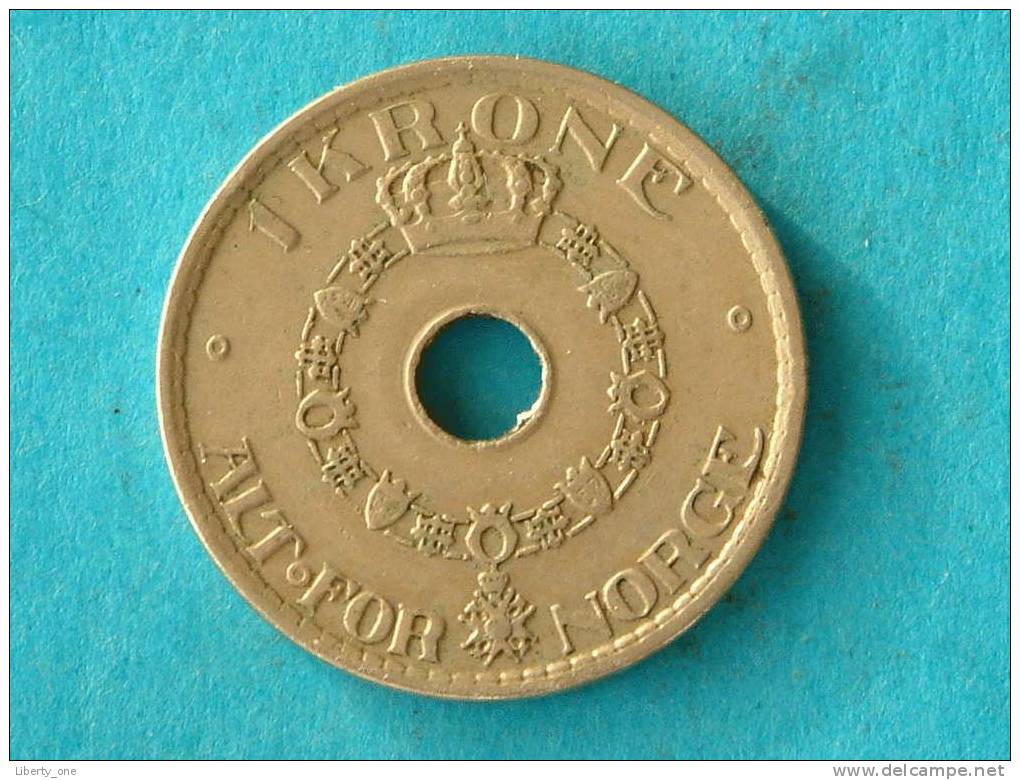 1926 - 1 KRONE / KM 385 ( For Grade, Please See Photo ) ! - Noruega