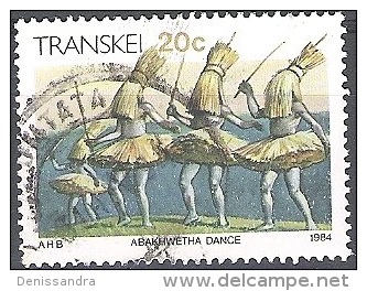 Transkei 1984 Michel 149Y O Cote (2002) 0.60 Euro Xhosa Dance Abakwetha Cachet Rond - Transkei