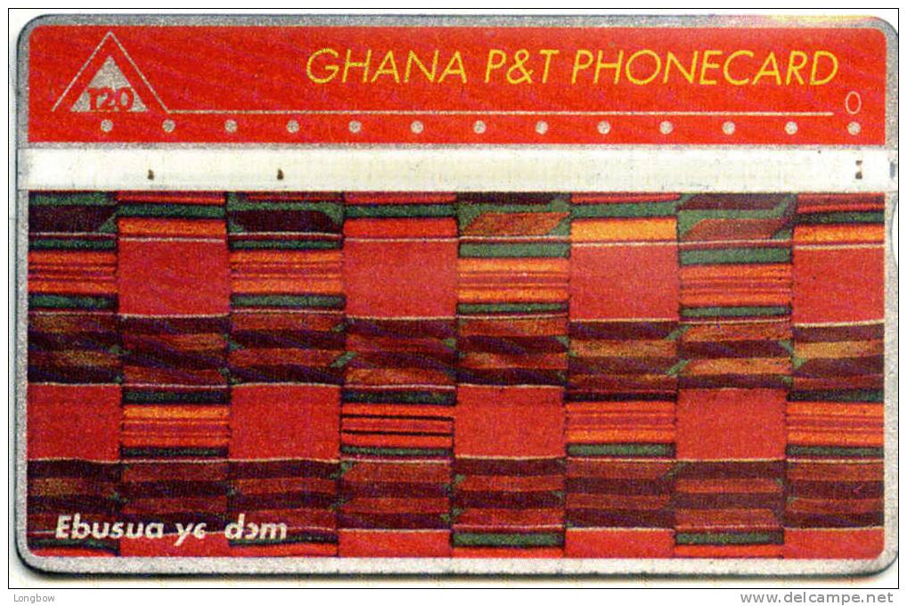 GHANA-03b-Landis & Gyr-1990-Ebusua Ye Dom-CN.003G - Ghana