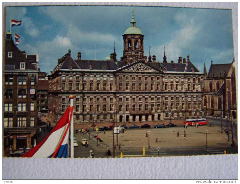 935-18.Palais Royal-Koninklijk Paleis Dam.-Place Autobus Voitures - Amsterdam