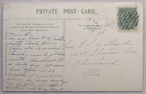 Old Lodge Gates DUNDURN PARK HAMILTON Ontario CANADA Vintage 1911 Postcard - Hamilton