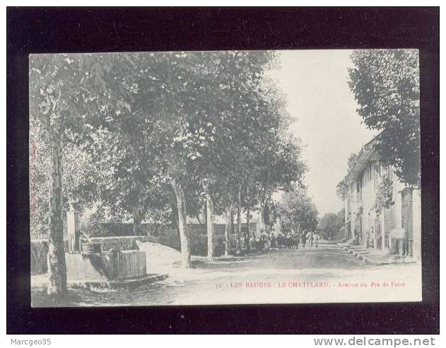 Les Bauges Le Chatelard Avenue Du Pré De Foire édit.aimonier ? Chatelard N° 31 Animée Précurseur - Le Chatelard