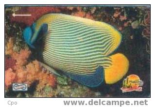# MALAYSIA UP11 Malaysian Fishes - Stripe Fish 10 Gpt -fishes,poissons- Tres Bon Etat - Malaysia