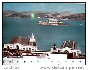 USA CALIFORNIA ALCATRAZ PRIGIONE E ISOLA   NAVE SHIP CARGO  TELEGRAPH HILL VB1972  CU18511 - Prigione E Prigionieri