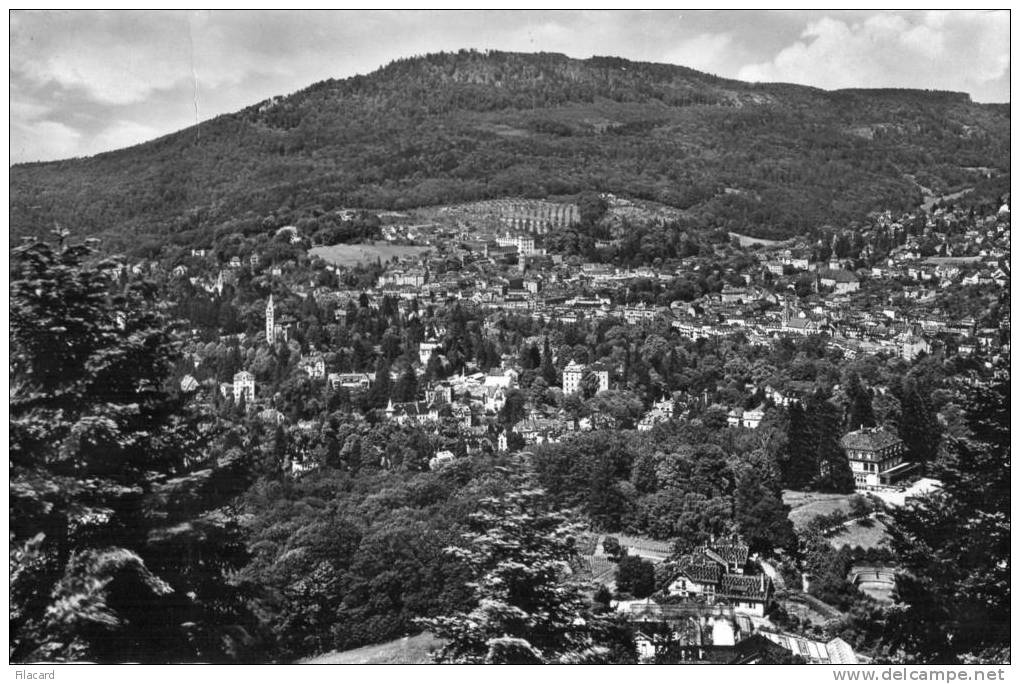 10360    Germania  Blick Vom  Waldhaus  Batschari  (380m)  Auf  Baden-Baden  VG  1954 - Karlsruhe