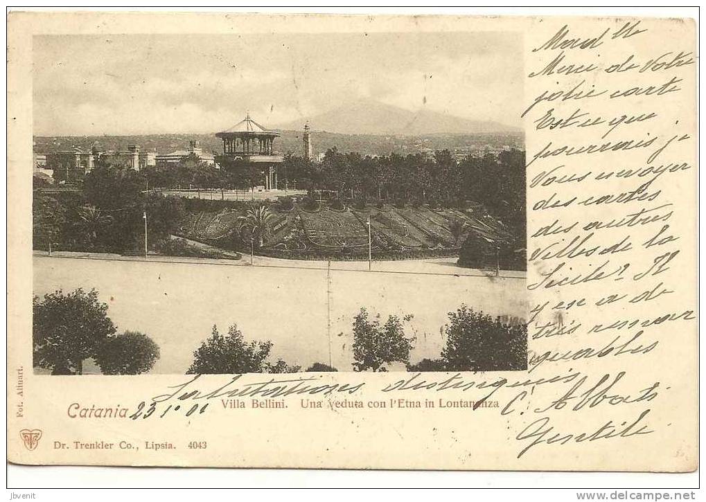 SICILIA - CATANIA - Villa Bellini (precursoria 1910) - Catania