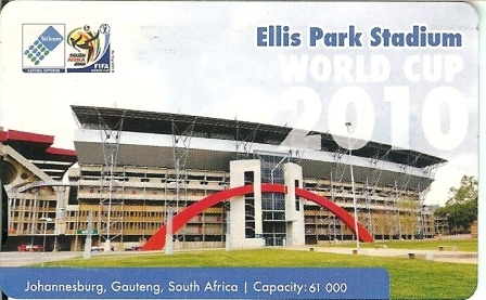 SOUTH AFRICA Used Phonecard/ Gebruikte Telefoonkaart "ALL 2010 SOCCERSTADIA " - Sport