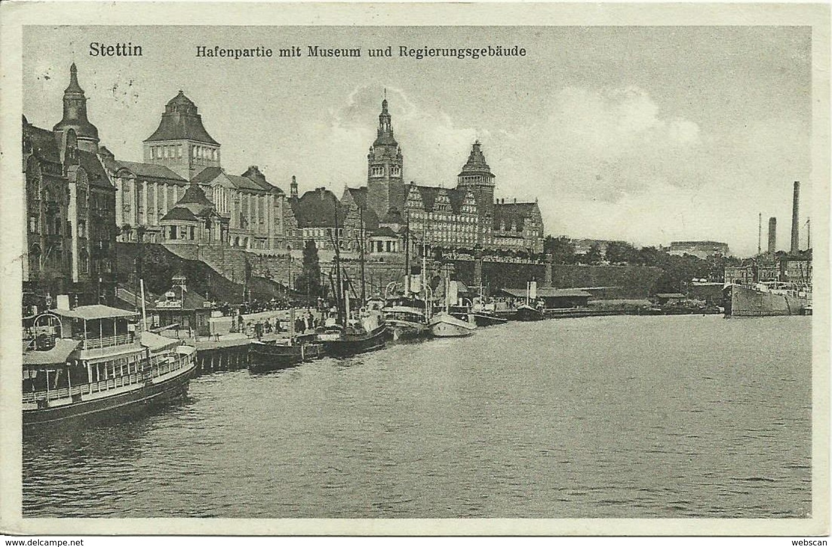 AK Stettin Szczecin Hafen Museum Regierung 1929 #10 - Pommern