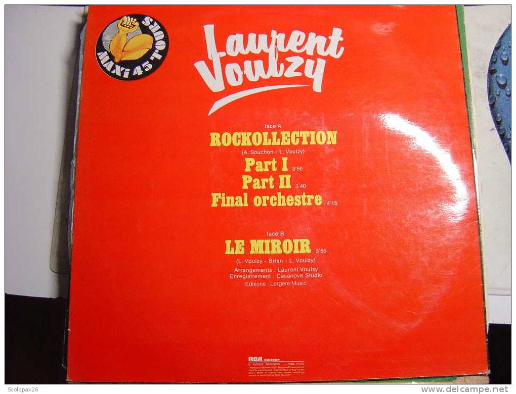 Laurent VOULZY Rockollection Version Integral Club 11'45 - Le Miroir De 1977 Maxi 45 Tours - 45 T - Maxi-Single