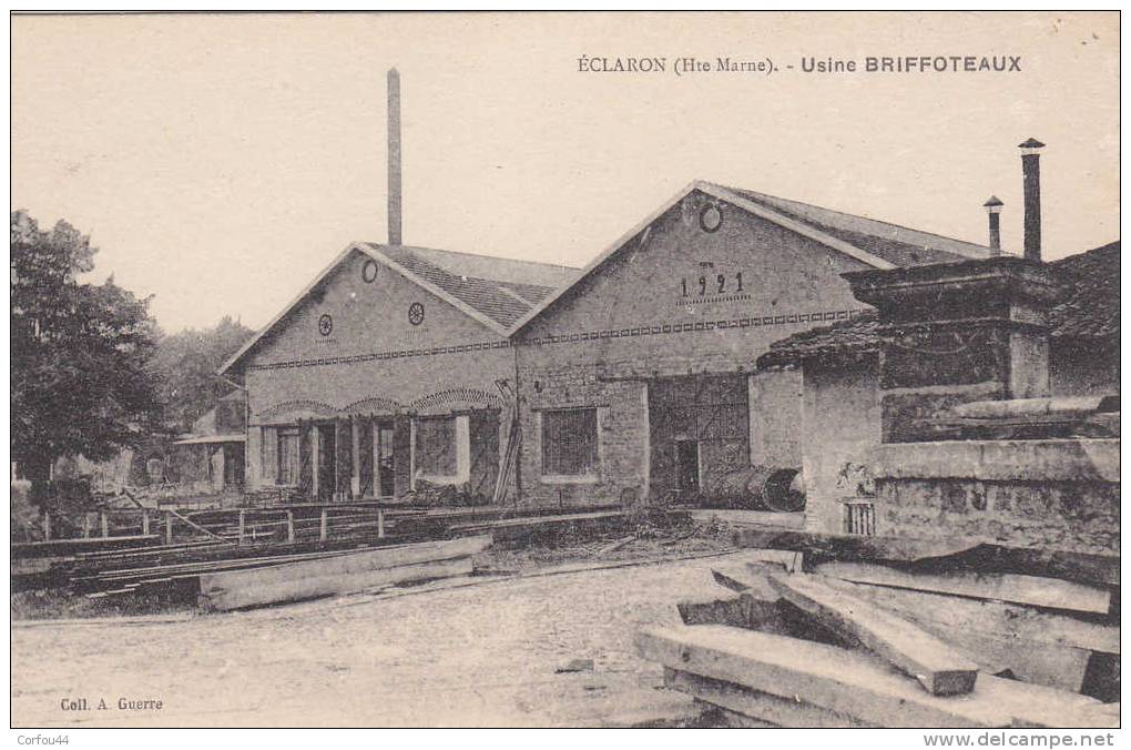 ECLARON - L'Usine BRIFFOTEAUX - 1921 - Eclaron Braucourt Sainte Liviere