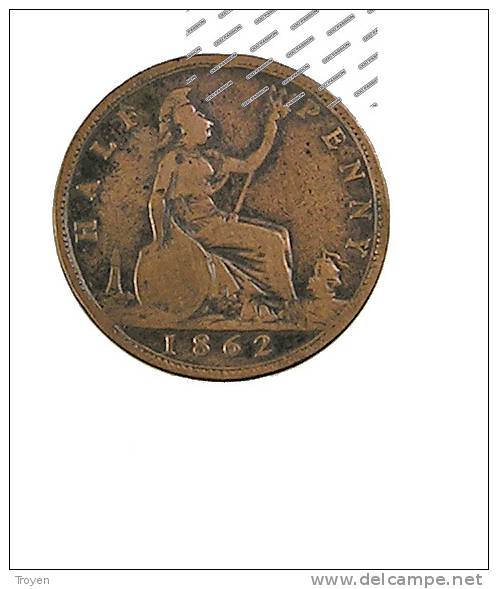 1/2 Penny - 1862 -  Br  - TB - Andere & Zonder Classificatie