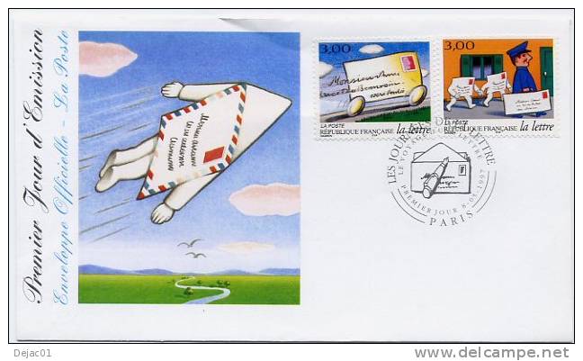 Cachet PJ - Le Voyage D'une Lettre - Timbres Autocollants - R 2910 - 1990-1999