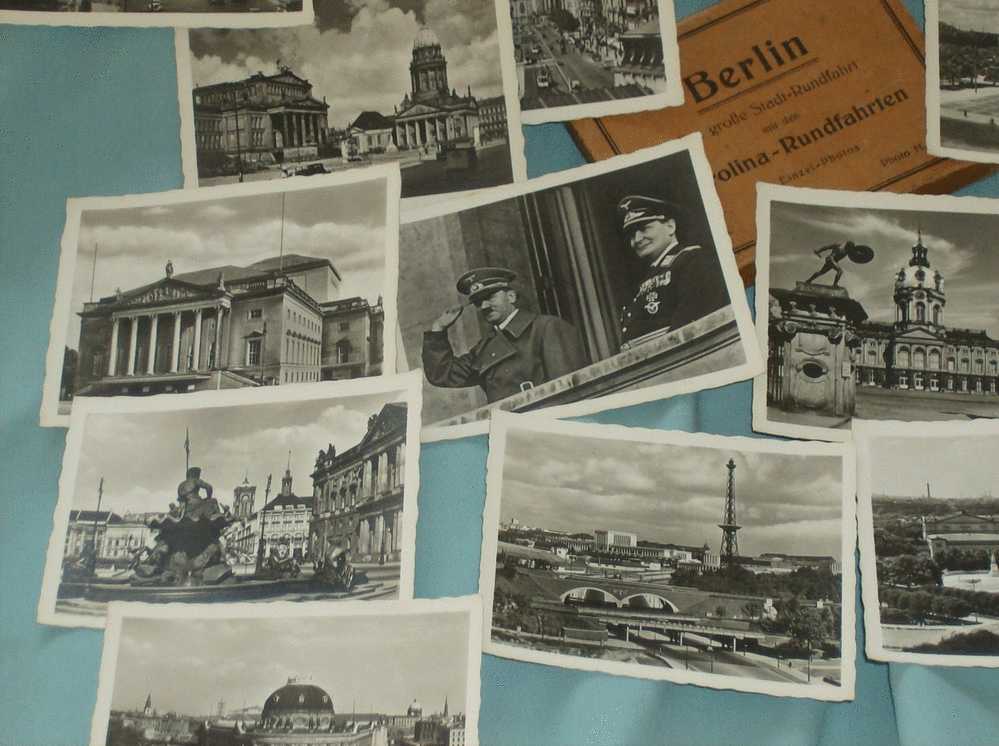 1930s Germany Berlin Wallet 24 Photos Inc Hitler, Stadium Olympic Etc Unused - Places