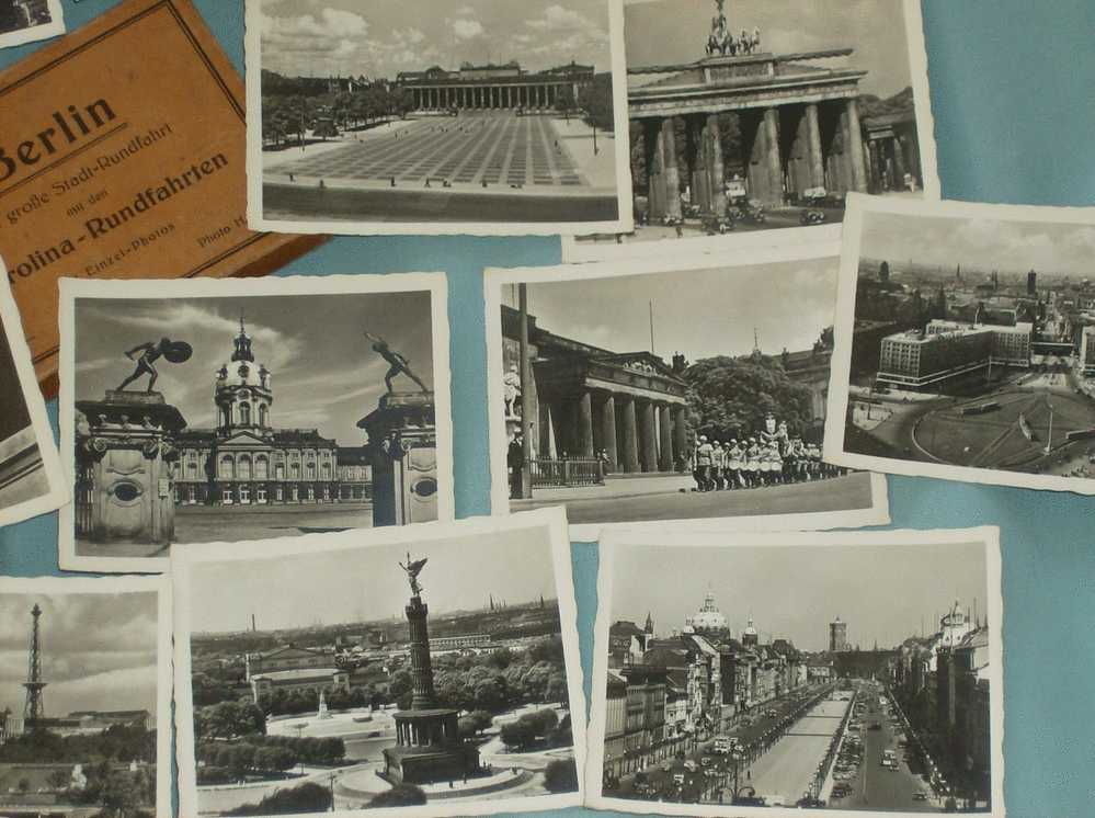 1930s Germany Berlin Wallet 24 Photos Inc Hitler, Stadium Olympic Etc Unused - Places