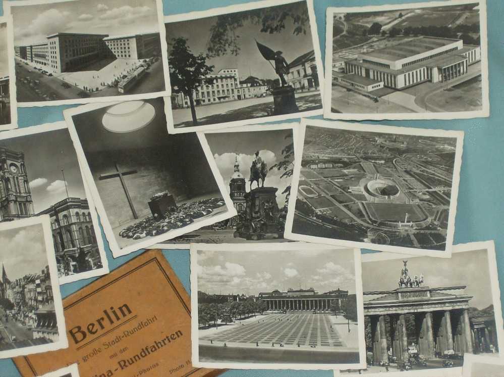 1930s Germany Berlin Wallet 24 Photos Inc Hitler, Stadium Olympic Etc Unused - Places