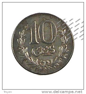 10 Centimes - 1918 - TB - Fer - Luxembourg