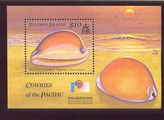 SOLOMON ISLAND   944  MINT NEVER HINGED SOUVENIR SHEET OF PHILLA KOREA ; FISH-MARINE LIFE  ;SHELES  (  2002 - Fische