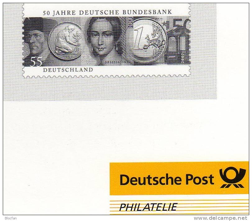 Schwarzdruck Bundesbank Münzen Aus Abonnement Jahrgang 2007 ** 26€ Geldschein On The Bloc Sheet From Germany - Otros & Sin Clasificación