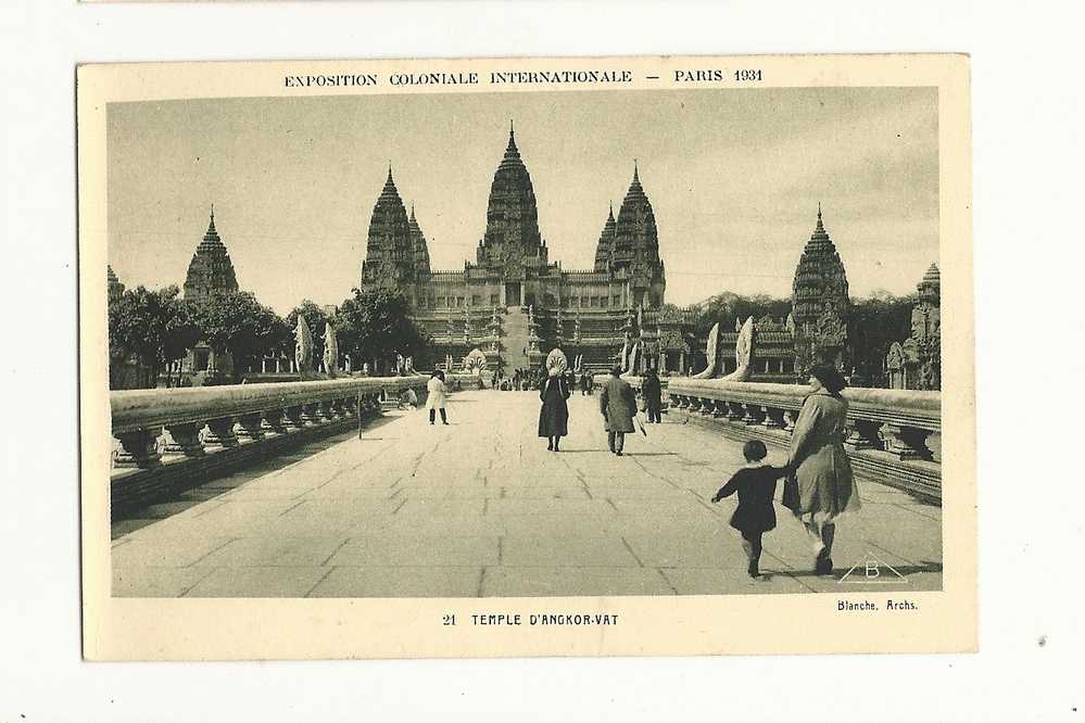 Cp, 75, Paris, Exposition Coloniale Internationale - Paris 1931 - 21 - Temple D'Angkor-Vat - Exhibitions