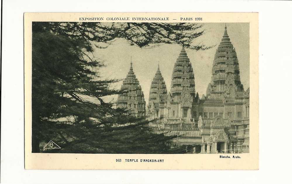 Cp, 75, Paris, Exposition Coloniale Internationale - Paris 1931 - 163 - Temple D'Angkor-Vat - Exhibitions