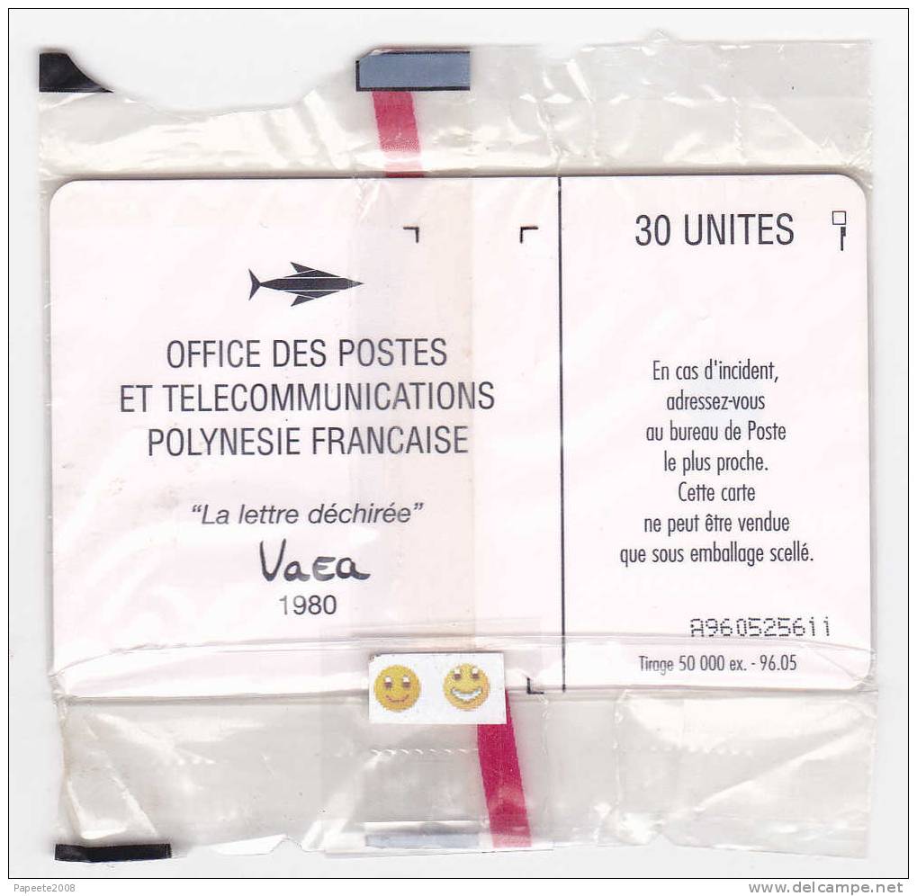 PF28Aa - La Lettre Déchirée / 2° Série "brillante"- GEM 10 / 1A - 30 U - 1996 / 05 - NSB - Französisch-Polynesien