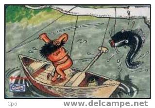 # MALAYSIA UP21 Lat Cartoon Malaysia Life - Fishing 5 Gpt   Tres Bon Etat - Malasia