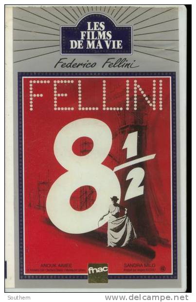 K7 Vidéo VHS Secam  Federico Fellini  " 8 Et Demi " 1963  VO Soustitrée - Horror