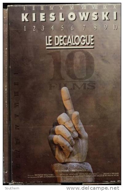 K7 Vidéo VHS Secam  Kieslowski  ", Le Décalogue " Coffret De 5 Cassettes  10 Films - Horror