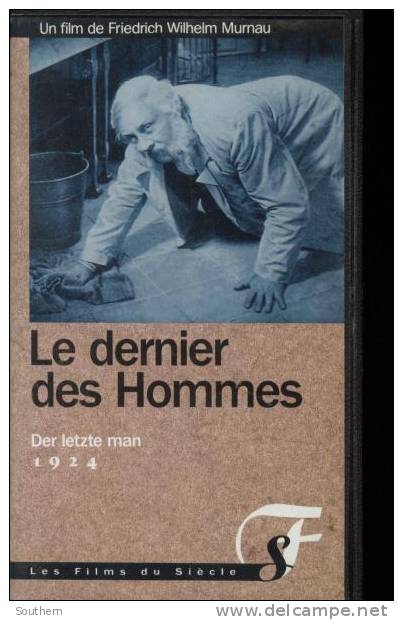 K7 Vidéo VHS Secam  Friedrich Wilhelm Murnau  " Le Dernier Des Hommes " 1924  Muet  VO Sous Titrée - Horreur