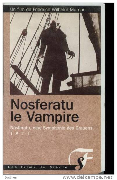 K7 Vidéo VHS Secam Friedrich Wilhelm Murnau  " Nosferatu Le Vampire " 1921  Muet VO Sous Titré - Classiques