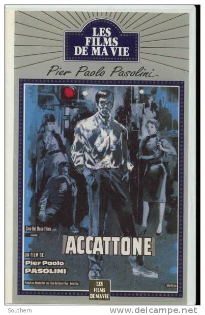 K7 Vidéo VHS Secam  Pier Paolo Pasolini  " Accattone " 1961 VO Sous Titrée - Klassiekers