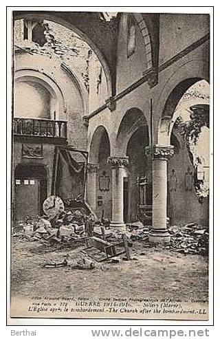 51 SILLERY - L Eglise Apres Le Bombardement - Sillery