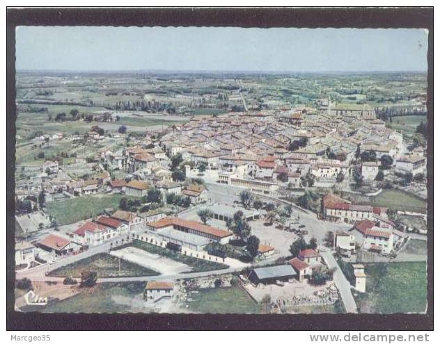 Monflanquin Vue Panoramique Aérienne édit.combier N° CI 408-2 - Monflanquin