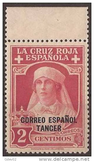 TA24-A1701TV-CG.Maroc.Marocco. TANGER   ESPAÑOL.CRUZ ROJA   1926  (Ed 24**) Sin Charnela.VALOR PRINCIPAL - Variedades & Curiosidades