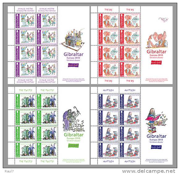 EUROPA 2010 -NEUF ** (MNH)  GIBRALTAR 4 FEUILLETS - 2010