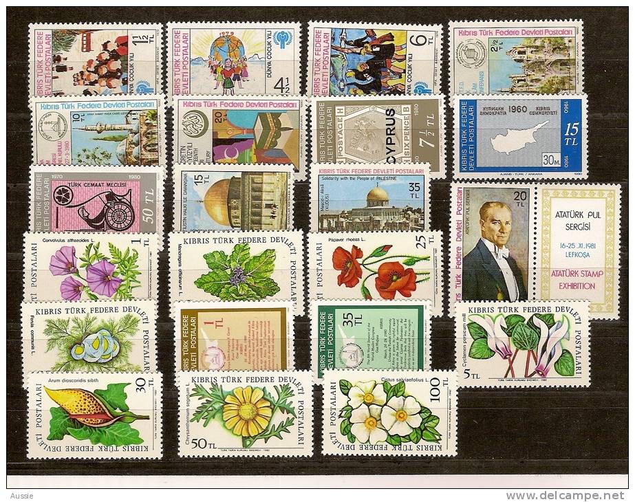 Cyprus Turks Chypre Turc 1979 1982 Yvertnr. Entre 67 Et 102 *** MNH Cote 19,25 Euro - Unused Stamps