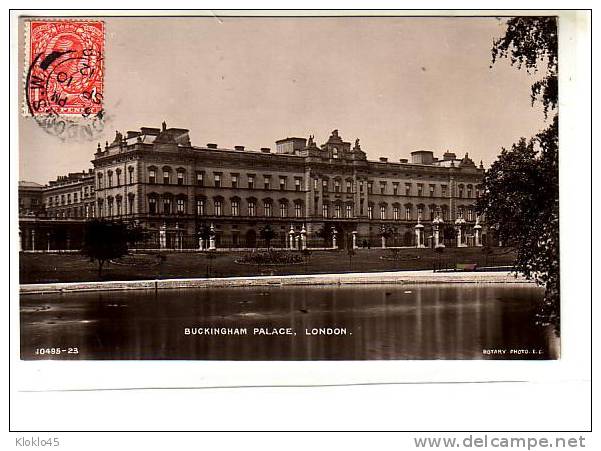 Angleterre - BUCKINGHAM PALACE - LONDON - Bassin - ROTARY PHOTO E. C. 1912 N° 10495 -23 - Buckingham Palace
